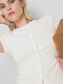 Camiseta de algodón con botones