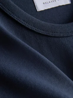 Camiseta de algodón de corte holgado