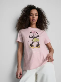Camiseta de algodón de Minnie Mouse de Disney