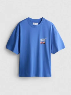 Camiseta de algodón puro con cerezas