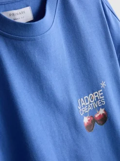 Camiseta de algodón puro con cerezas