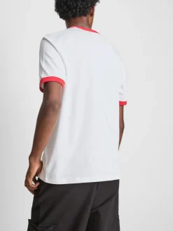Camiseta de algodón puro ribeteada del Orgullo