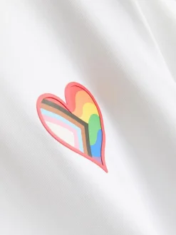 Camiseta de algodón puro ribeteada del Orgullo