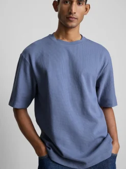 Camiseta de corte cuadrado con textura