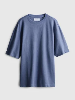 Camiseta de corte cuadrado con textura
