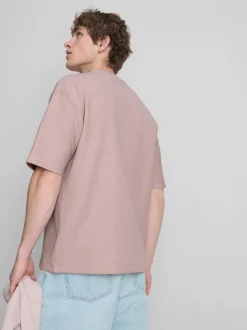 Camiseta de corte cuadrado con textura