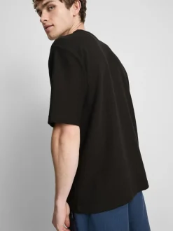 Camiseta de corte cuadrado con textura