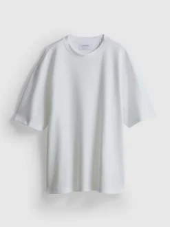Camiseta de corte cuadrado con textura