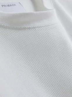 Camiseta de corte cuadrado con textura