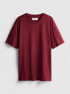 Camiseta de corte recto de algodón puro