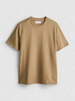 Camiseta de corte recto de algodón puro
