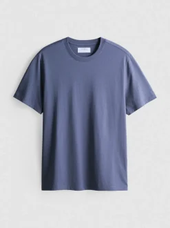 Camiseta de corte recto de algodón puro