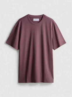 Camiseta de corte recto de algodón puro