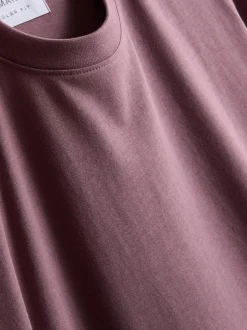 Camiseta de corte recto de algodón puro