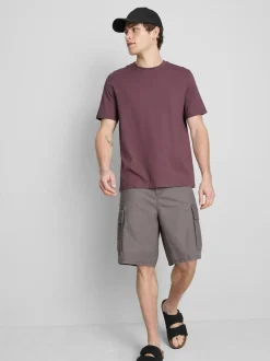 Camiseta de corte recto de algodón puro