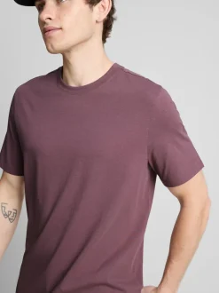 Camiseta de corte recto de algodón puro