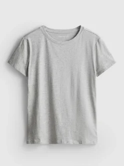 Camiseta de cuello redondo con mucho algodón