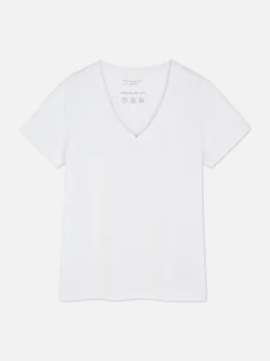 Camiseta de manga corta con cuello de pico