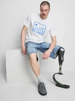 Camiseta de manga corta con gráfico de Santorini