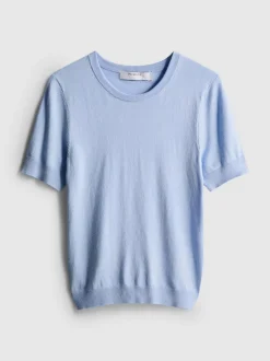Camiseta de manga corta de punto compacto