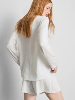 Camiseta de pijama en mezcla de modal