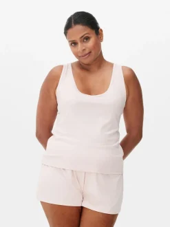 Camiseta de pijama sin mangas para la menopausia