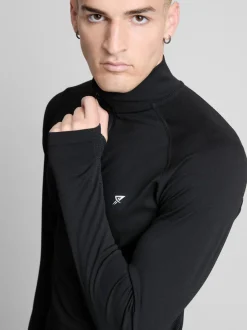 Camiseta deportiva con cremallera de 1/4