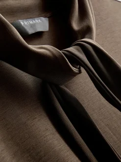 Camiseta de punto con cuello anudado