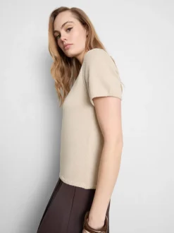 Camiseta de punto de algodón puro