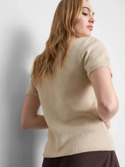 Camiseta de punto de algodón puro