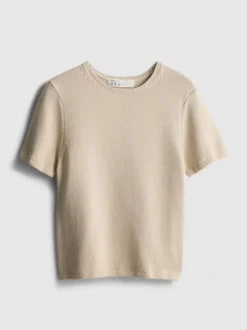 Camiseta de punto de algodón puro