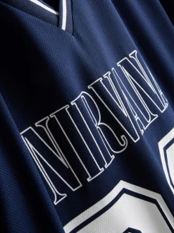 Camiseta de punto de malla de Nirvana