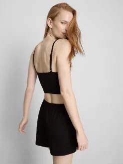 Camiseta de tirantes corta sin costuras