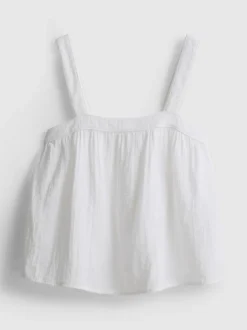 Camiseta de tirantes de pijama en algodón de plumeti