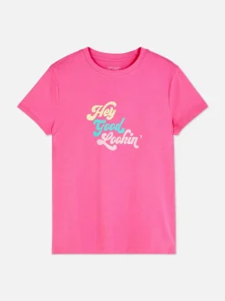 Camiseta estampada con mensaje