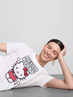Camiseta gráfica de algodón de Hello Kitty