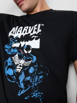 Camiseta gráfica de algodón puro de Venom de Marvel