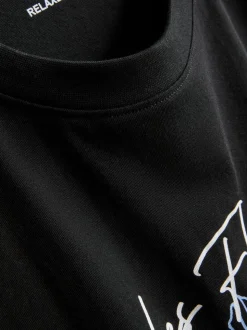 Camiseta gráfica de algodón puro