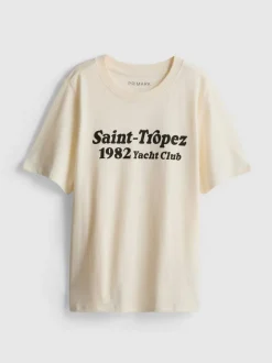 Camiseta gráfica de manga corta de algodón