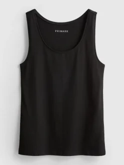 Camiseta sin mangas básica elástica