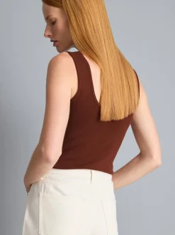 Camiseta sin mangas de punto