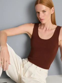Camiseta sin mangas de punto