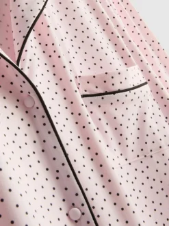 Camisón estampado de corte boyfriend