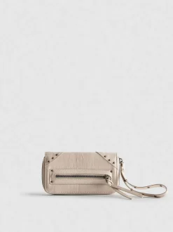 Cartera con cremallera perimetral y muñequera
