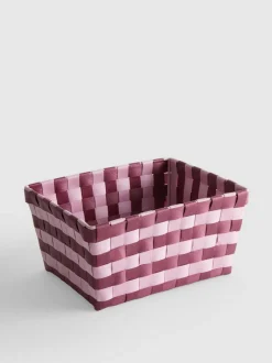 Cesta de almacenamiento de tela de dos tonos