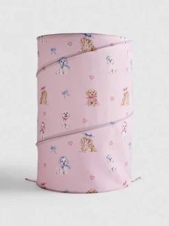 Cesta de la colada estampada