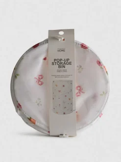 Cesta para la colada plegable estampada