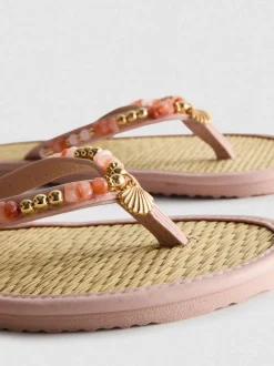 Chanclas con acabado efecto alga
