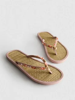 Chanclas con acabado efecto alga