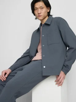 Chaqueta con cuello de piqué de The Edit